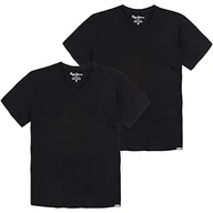 Koszulki męskie - Pepe Jeans Koszulka męska (2 sztuki), czarny (czarny), XL - miniaturka - grafika 1
