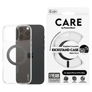 Etui PANZERGLASS Feature Kickstand do Apple iPhone 16 Pro Max Srebrny - Etui i futerały do telefonów - miniaturka - grafika 1