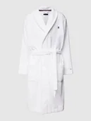 Szlafroki męskie - Szlafrok z wyhaftowanym logo model ‘MONOGRAM’ - miniaturka - grafika 1