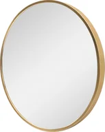 Lustra - Lustro ścienne Modugno 50 cm lustro łazienkowe lustro łazienkowe lustro do makijażu lustro wiszące lustro okrągłe rama aluminiowa montaż ścienny złoto - miniaturka - grafika 1