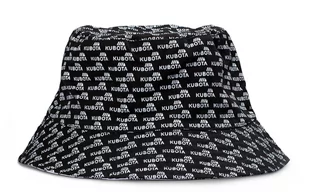 Kapelusz Bucket Hat Kubota Easy Czarny Biały - Czapki dla dzieci - miniaturka - grafika 1