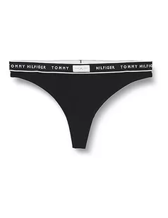 Tommy Hilfiger Stringi (rozmiary zewnętrzne) czarne, Czarny, L - Majtki damskie - miniaturka - grafika 1