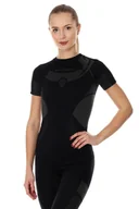 Pozostała odzież narciarska - BRUBECK, Koszulka damska, termoaktywna, Dry, czarny, rozmiar L - miniaturka - grafika 1