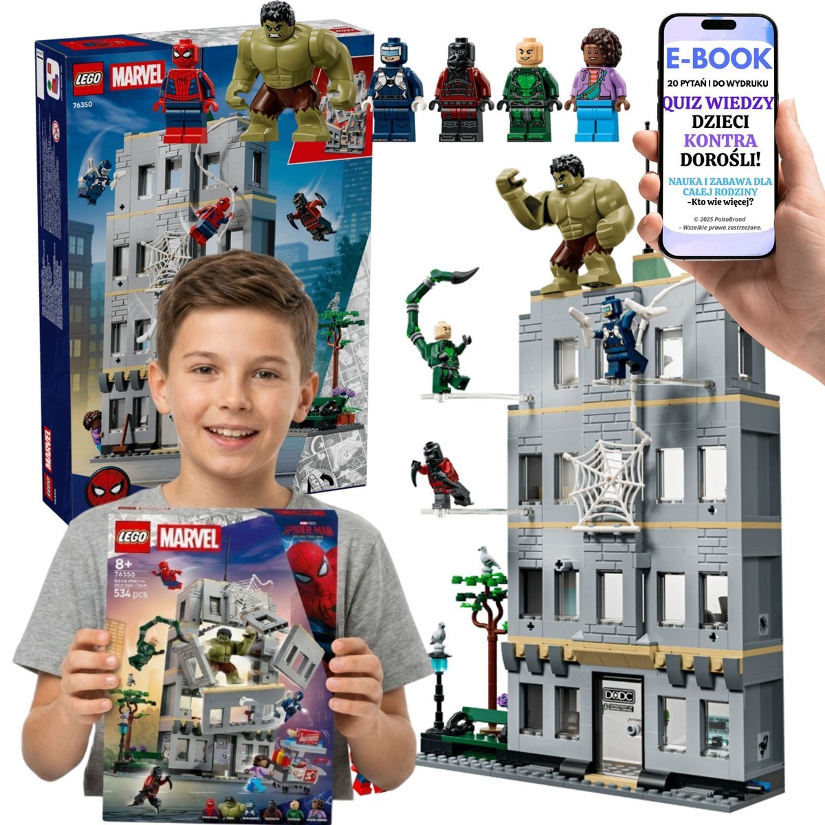 LEGO Marvel Hulk Spider-Man Superbohaterowie (76350) + E-BOOK-2