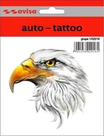 Akcesoria motoryzacyjne - NAKLEJKA WLEP ZNACZEK TATTOO NA AUTO FOLIA SAMOPRZYLEPNA GŁOWA ORŁA 9,5 x 9,5cm 1/24036 - miniaturka - grafika 1