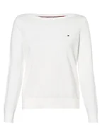 Swetry damskie - Tommy Hilfiger - Sweter damski, biały - miniaturka - grafika 1