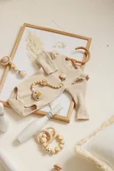 Body dla niemowląt - Prezent na baby shower grzechotka i zawieszka do smoczka - miniaturka - grafika 1
