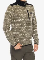 Bluzy sportowe męskie - Bluza polarowa Columbia Sweater Weather Printed Half Zip II - stone green madras multi - miniaturka - grafika 1