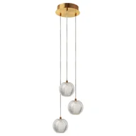 Lampy sufitowe - Lampa wisząca Diamond 3 3xLED CCT złota LP-2202/3P GD - Light Prestige - miniaturka - grafika 1