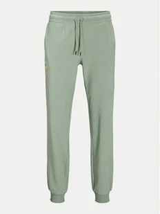 Jack&Jones Spodnie dresowe Gordon 12268442 Zielony Regular Fit - Spodnie sportowe męskie - miniaturka - grafika 1