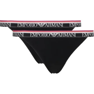 Emporio Armani Stringi 2-pack - Majtki damskie - miniaturka - grafika 1