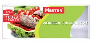 Master Woreczki Śniadaniowe 17Cm X 24Cm 100 Sztuk - Ściereczki, gąbki, czyściki - miniaturka - grafika 1