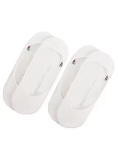 Tommy Hilfiger Zestaw 2 par stopek damskich 343025001 Biały - Skarpetki damskie - miniaturka - grafika 1