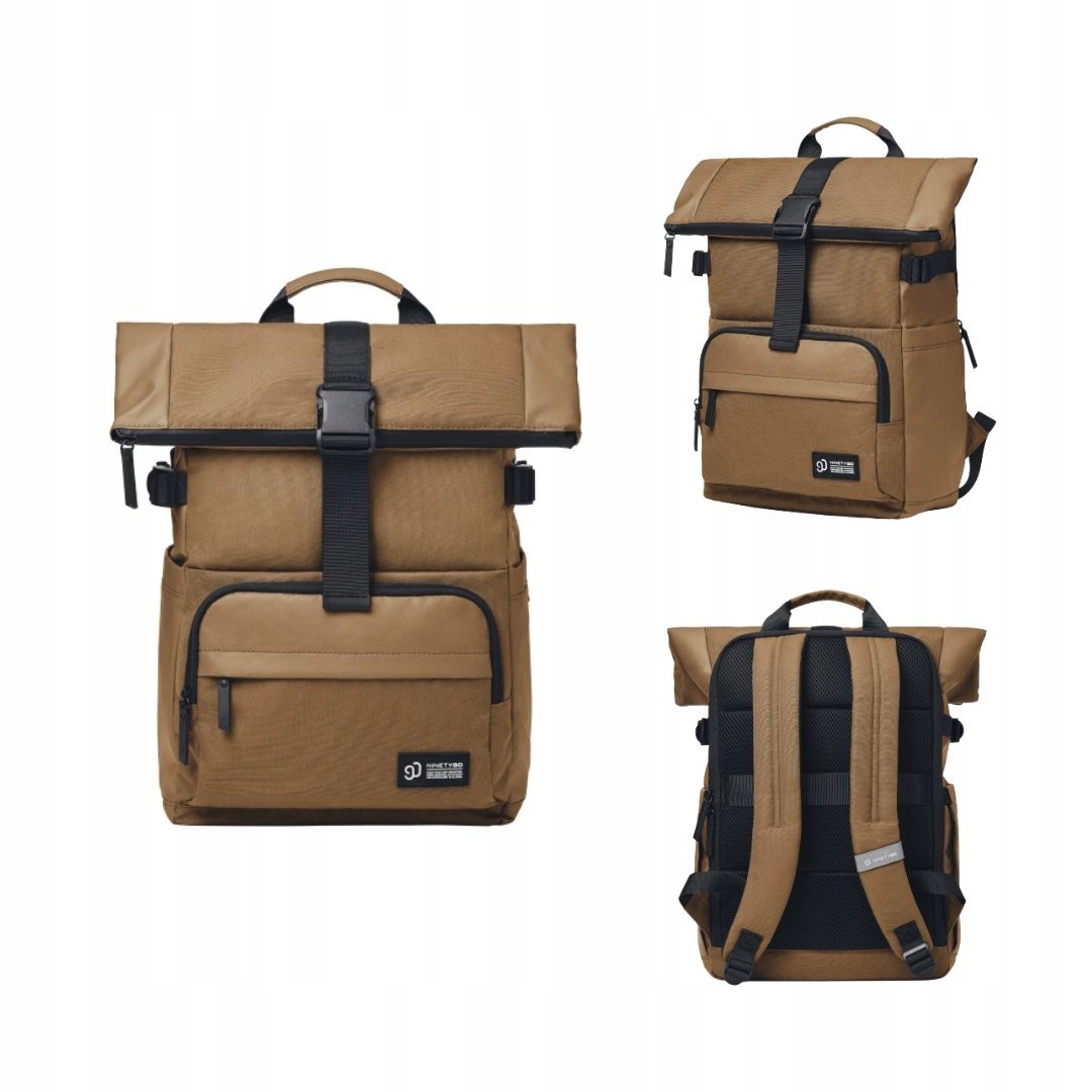 Plecak NINETYGO Urban Classic khaki 18,6L pojemny wodoodporny na laptopa