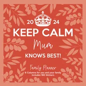 Kalendarze - Keep Calm Mum Knows Best Planer Rodzinny 2024 Kalendarz - miniaturka - grafika 1