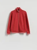 Bluzy męskie - Reserved - Rozpinana bluza ze stójką - czerwony - miniaturka - grafika 1