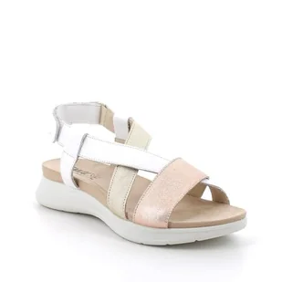 imac spa D.Samira ENVAL, Sandały Damskie, Biały-Platyna, 37 EU, Biały Platynowy, 37 EU - Sandały damskie - miniaturka - grafika 1