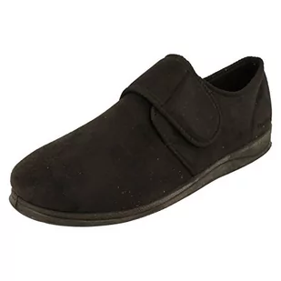 Padders Plus męskie kapcie Charles Low Top, niebieskie 24 granatowe, 10 UK szerokości, - Czarny - 47 EU - Kapcie damskie - miniaturka - grafika 1
