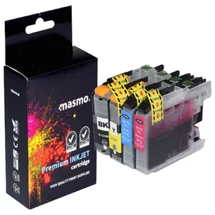 Zestaw 4x Tusz MASMO do Brother LC123 DCP-J132W DCP-J152W MFC J6520DW J6920DW CMYK zamienniki - Tusze zamienniki - miniaturka - grafika 1