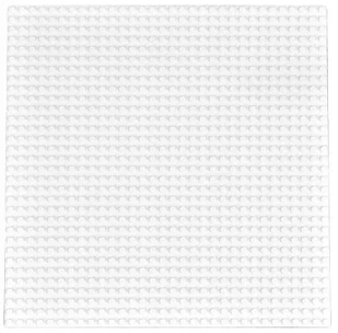 Płyta Konstrukcyjna Bazowa Do Klocków Podstawka Do Budowania Biała - Klocki - miniaturka - grafika 1