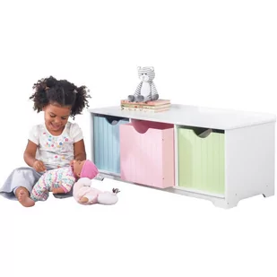 KidKraft KidKraft Drewniana komoda 3 pojemniki na zabawki Nantucket 14565 - Pojemniki na zabawki - miniaturka - grafika 3