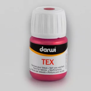 Farba do tkanin, 30 ml, perłowo czerwona - Zabawki kreatywne - miniaturka - grafika 1