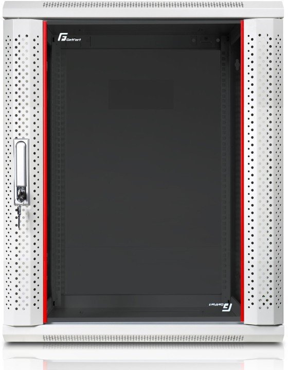 Szafa Rack Getfort 19 Cali 15U 600X450 Wisząca Szara
