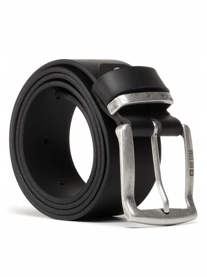 BIG STAR PASEK MĘSKI SKÓRZANY HH674106 CZARNY 95