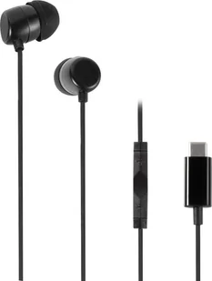 Vivanco headset Stereo Earbuds USB-C, black 61752 - Słuchawki - miniaturka - grafika 1