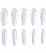 Sztuczne paznokcie i akcesoria - Zestaw tipsy Balerina clear bezbarwne 500 szt. - miniaturka - grafika 1