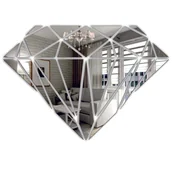 Lustra - Dekoracyjne Lustro Akrylowe na Ścianę Diament - miniaturka - grafika 1
