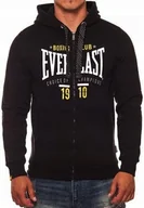 Bluzy męskie - BLUZA MĘSKA EVERLAST 1910 ZIP CZARNA Z KAPTUREM ROZPINANA ROZMIAR S - miniaturka - grafika 1