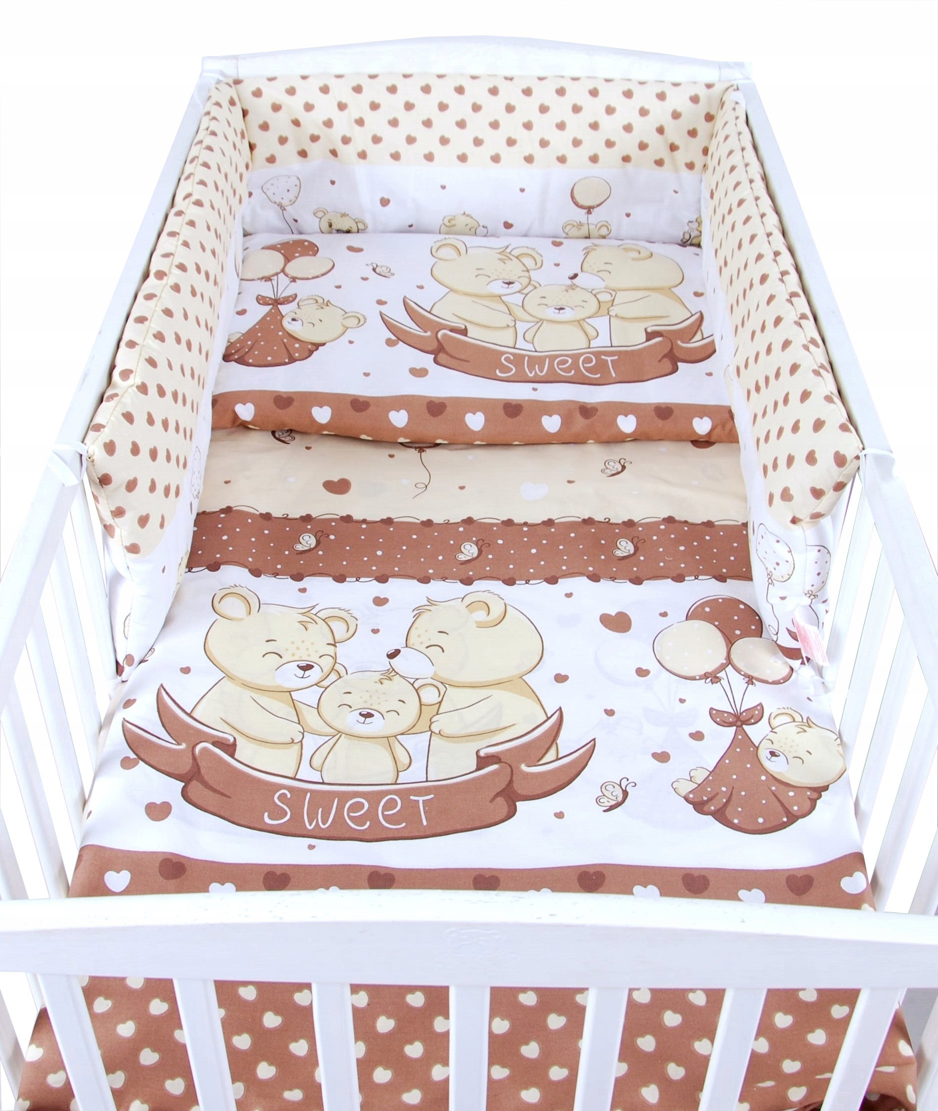 BabyLux Pościel Do Łóżeczka 120x60 Dziecięca Niemowlęca 120X90 cm 6EL N136
