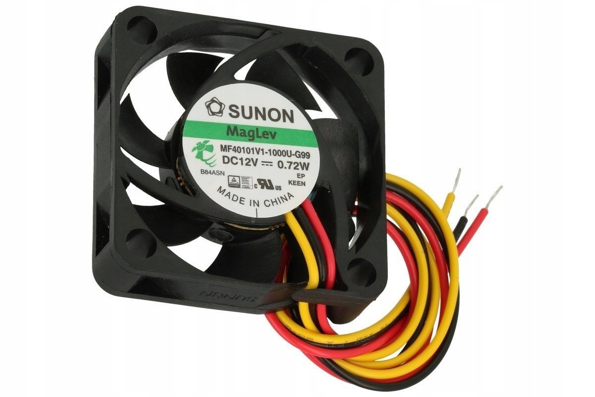 MF40101V1-1000U-G99 Wentylator 12V -3pin 40x40x10mm MF40101V1-G99-A