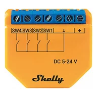 Systemy inteligentnych domów - Shelly Kontroler/aktywator scenPLUS i4 DC WIFI, napięcie 5-24V DC - miniaturka - grafika 1