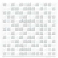 Panele ścienne i boazeria - Płytka samoprzylepna mozaika biało-szara 3D-1264 25,4 x 25,4 cm 4 szt. - miniaturka - grafika 1