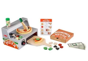 Drewniany Piec do pieczenia Pizzy + dodatki Pizza - Zabawki AGD - miniaturka - grafika 1