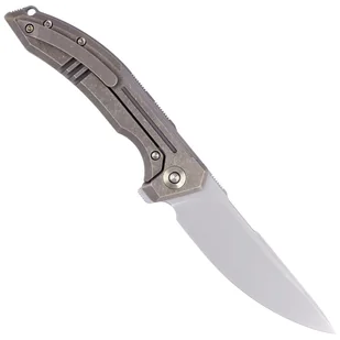 Nóż składany WE Knife Quixotic Bronze Titanium, Silver Bead Blasted CPM 20CV (WE21016-5) - Noże - miniaturka - grafika 3