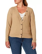 Swetry damskie - ONLY Damski sweter kardigan Onlmonna Ls z dekoltem w serek z guzikami JRS, Elmwood, L - miniaturka - grafika 1