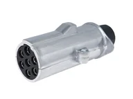 Akcesoria do przyczep i kamperów - Wtyczka przyczepy 7 PIN, 24V, typ N, aluminiowa - miniaturka - grafika 1