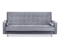 Sofy i kanapy - Sofa 3 DOZER szary/czarny, 223x85x93, tkanina - miniaturka - grafika 1