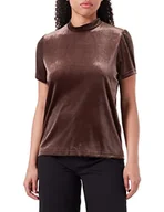 Koszulki i topy damskie - ICHI Damska koszulka IHLAVANNY SS2, 190915/Coffee Bean, XXL - miniaturka - grafika 1