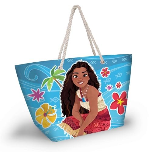 Disney Moana Sea-Soleil torba plażowa, niebieska, 52 x 37 cm, Niebieski Moana, Jeden rozmiar, Torba plażowa Soleil