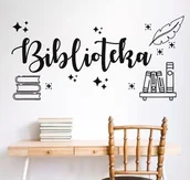 Pomoce naukowe - Naklejka na ścianę: Biblioteka - miniaturka - grafika 1