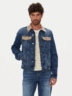 Guess Kurtka jeansowa M5YXN1 D5KT3 Granatowy Regular Fit - Kurtki męskie - miniaturka - grafika 1