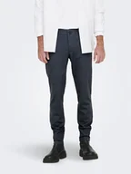 Spodnie męskie - Only & Sons Chinosy 22022911 Niebieski Tapered Fit - miniaturka - grafika 1