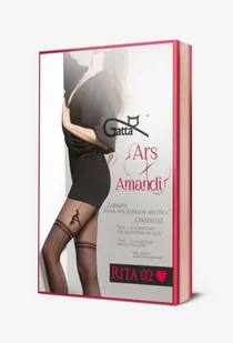 RAJSTOPY GATTA ARS AMANDI RITA 20 WZ 02 (kolor nero - silver, rozmiar 4) - Rajstopy - miniaturka - grafika 1