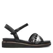 Sandały damskie - Sandały Tamaris 1-28255-42 Czarny - miniaturka - grafika 1