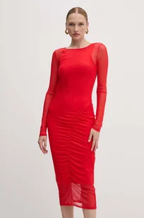 Patrizia Pepe sukienka kolor czerwony maxi dopasowana 8A1344 J149 - Sukienki - miniaturka - grafika 1