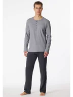 Piżamy męskie - Schiesser Piżama w kolorze szaro-antracytowym - miniaturka - grafika 1